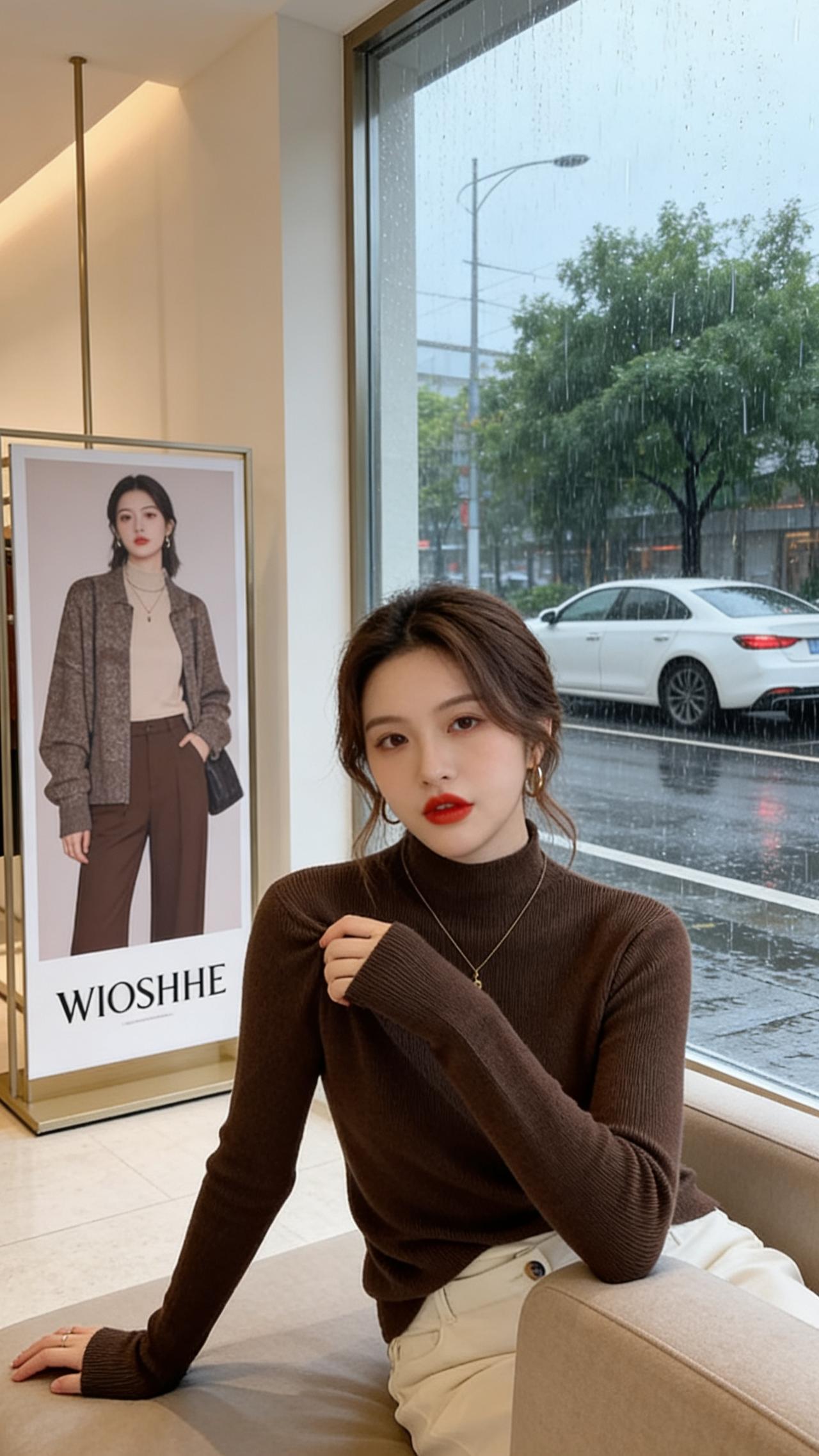 小个子穿搭 温柔穿搭 每日分享 针织衫 毛衣穿搭