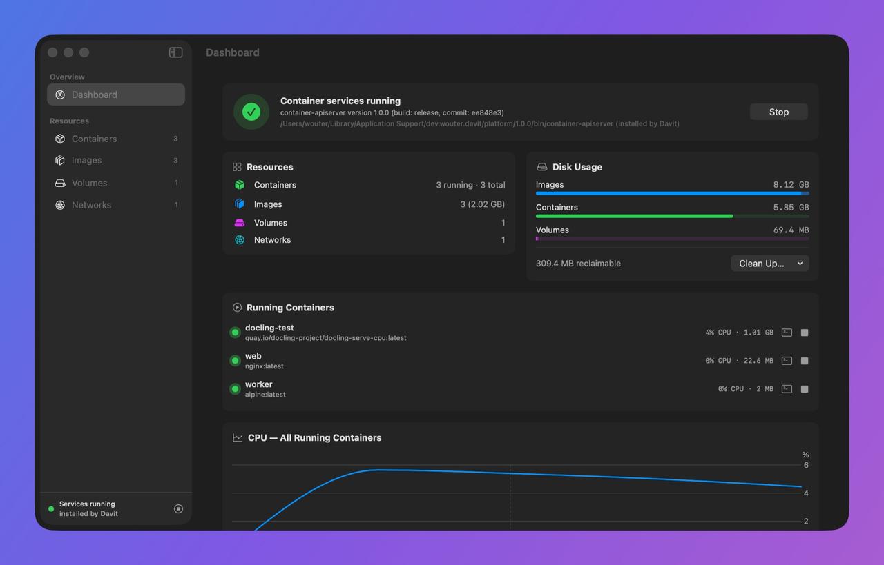 【抛弃 Docker Desktop：苹果原生容器平台的 SwiftUI 拼图】