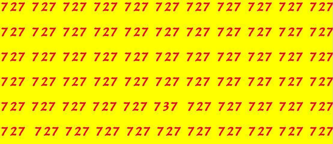 视错觉大脑挑战：只有 15% 的人能在40 秒内找到数字 737
