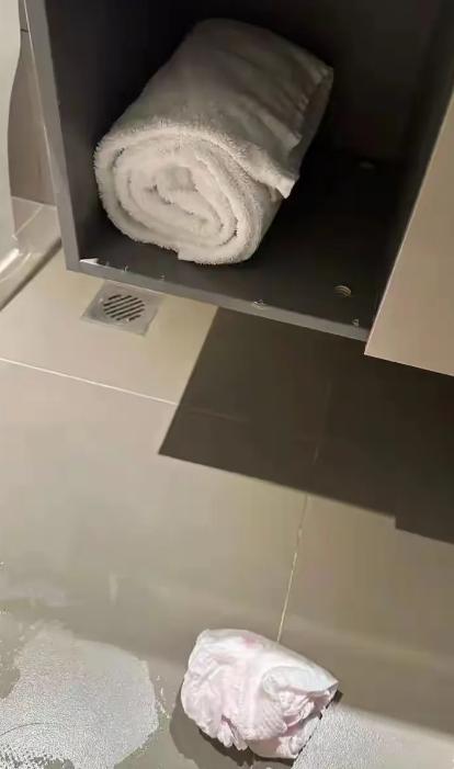 河北邢台，一男子带女友入住酒店，竟然在卫生间洗手台下的暗格，发现一条女人使用过的