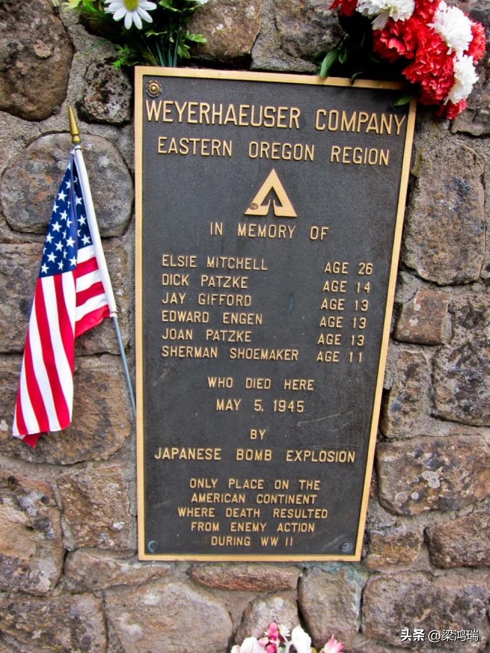 二战期间，日本气球炸弹在美国本土炸死了一个美国家庭。

1945 年 5 月，在