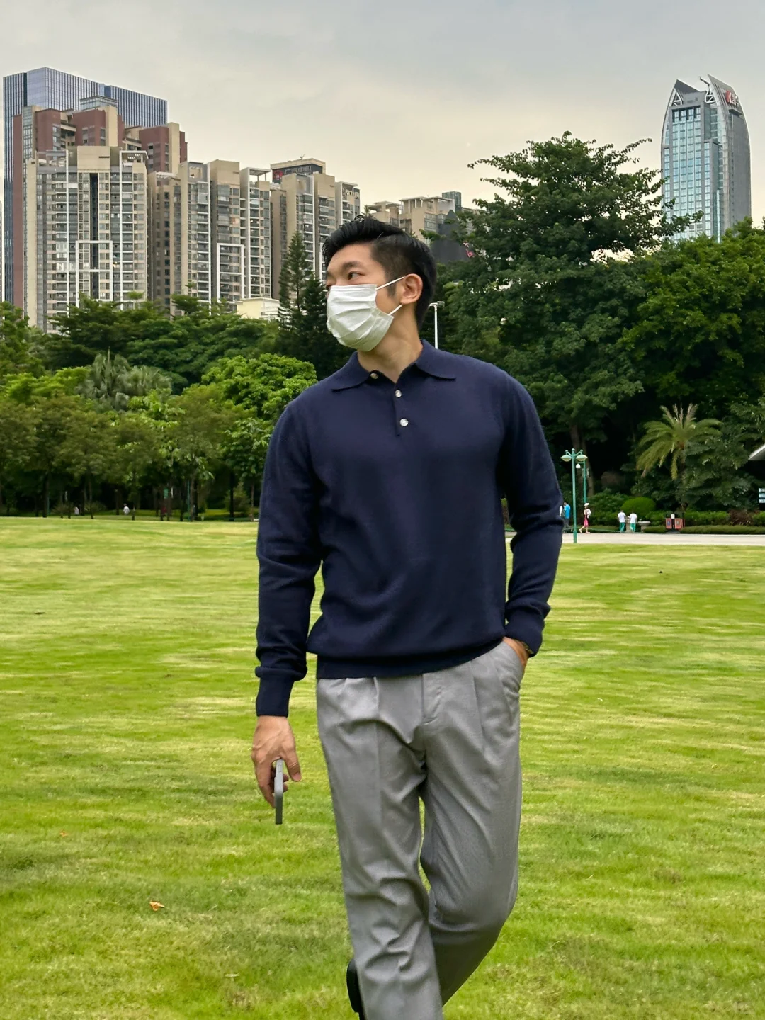 秋季🍂针织Polo衫｜通勤男下班后的休闲