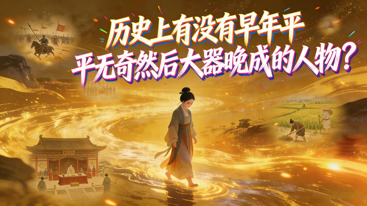 历史上有没有早年平平无奇然后大器晚成的人物？