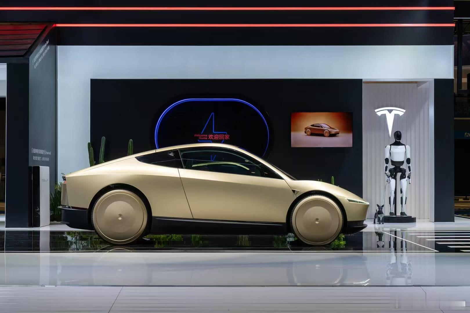 特斯拉 CyberCab 没有方向盘与脚踏板，真正意义上的全自动驾驶Robota