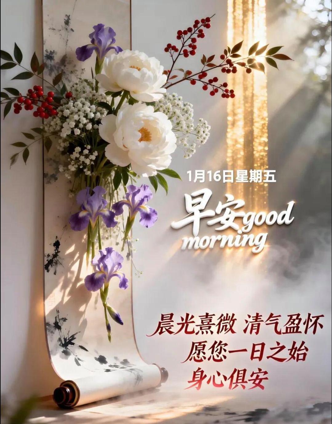 ✨🌈今天是2026年1月16日，星期五，一周的忙碌，即将结束，记得给心情充满电