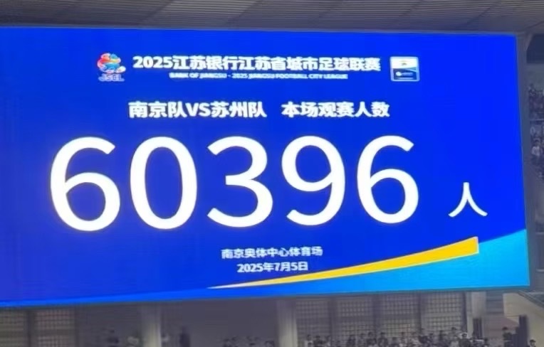 南京vs苏州欧冠也没多少场有这观赛人数！ ​​​