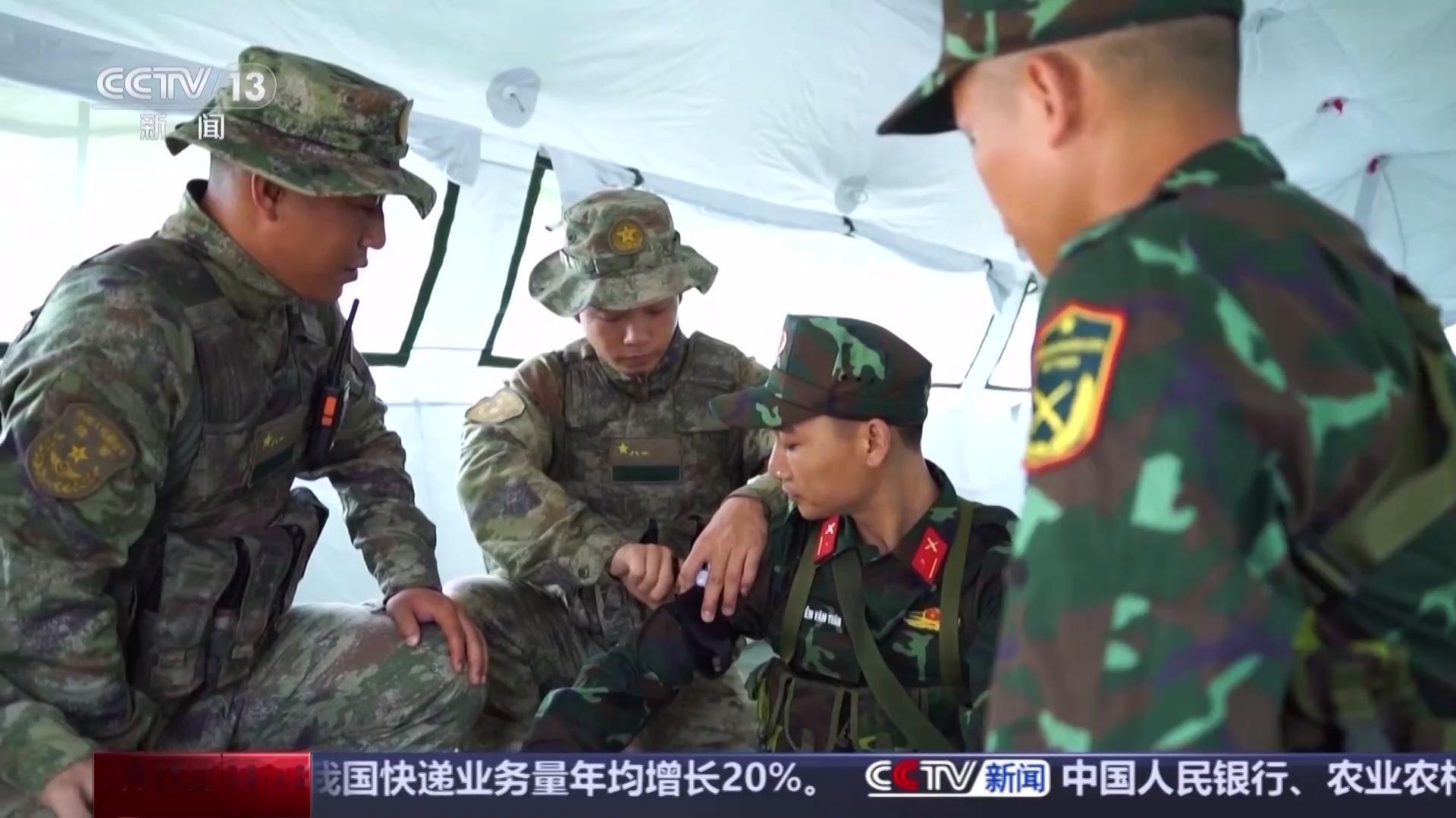 烽火问鼎计划 中越“携手同行-2025”双方参训官兵开展伤员救护课目联训 ​​​