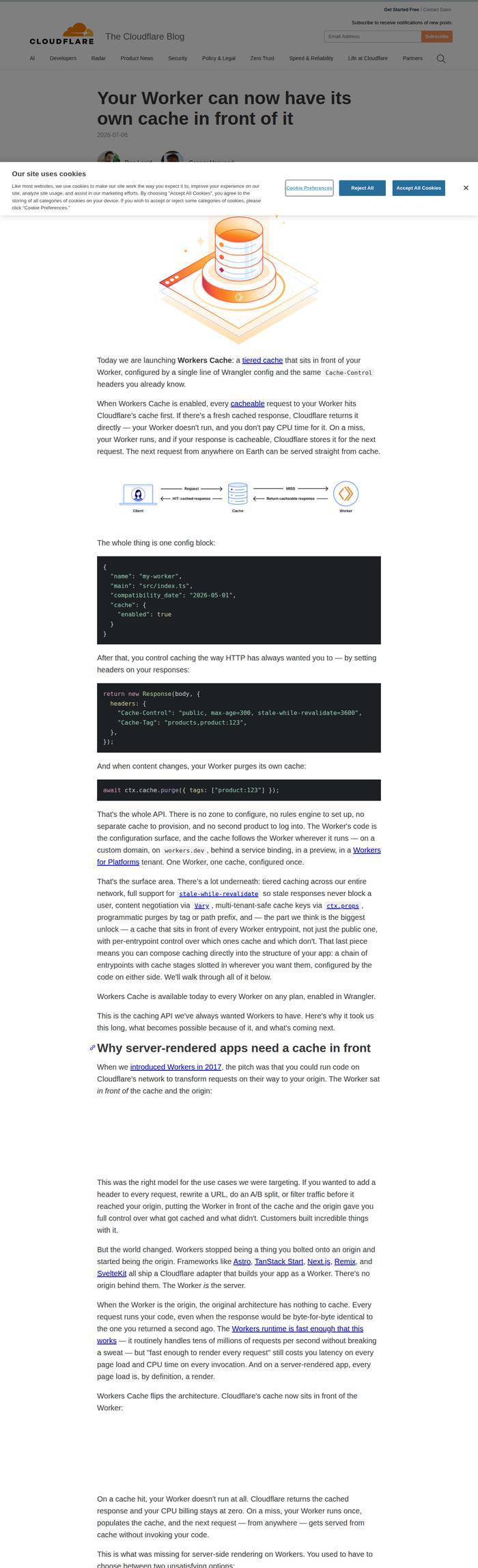 Easy同学正在独立开发Cloudflare 这周发布了 **Workers C