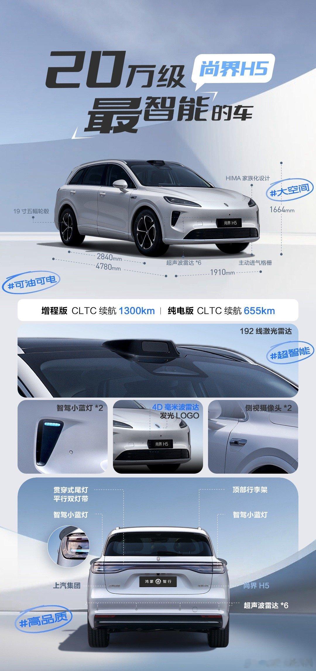尚界H5官宣9月见 20万级SUV要迎来智能革命了！车圈富二代尚界H5打破三圈，