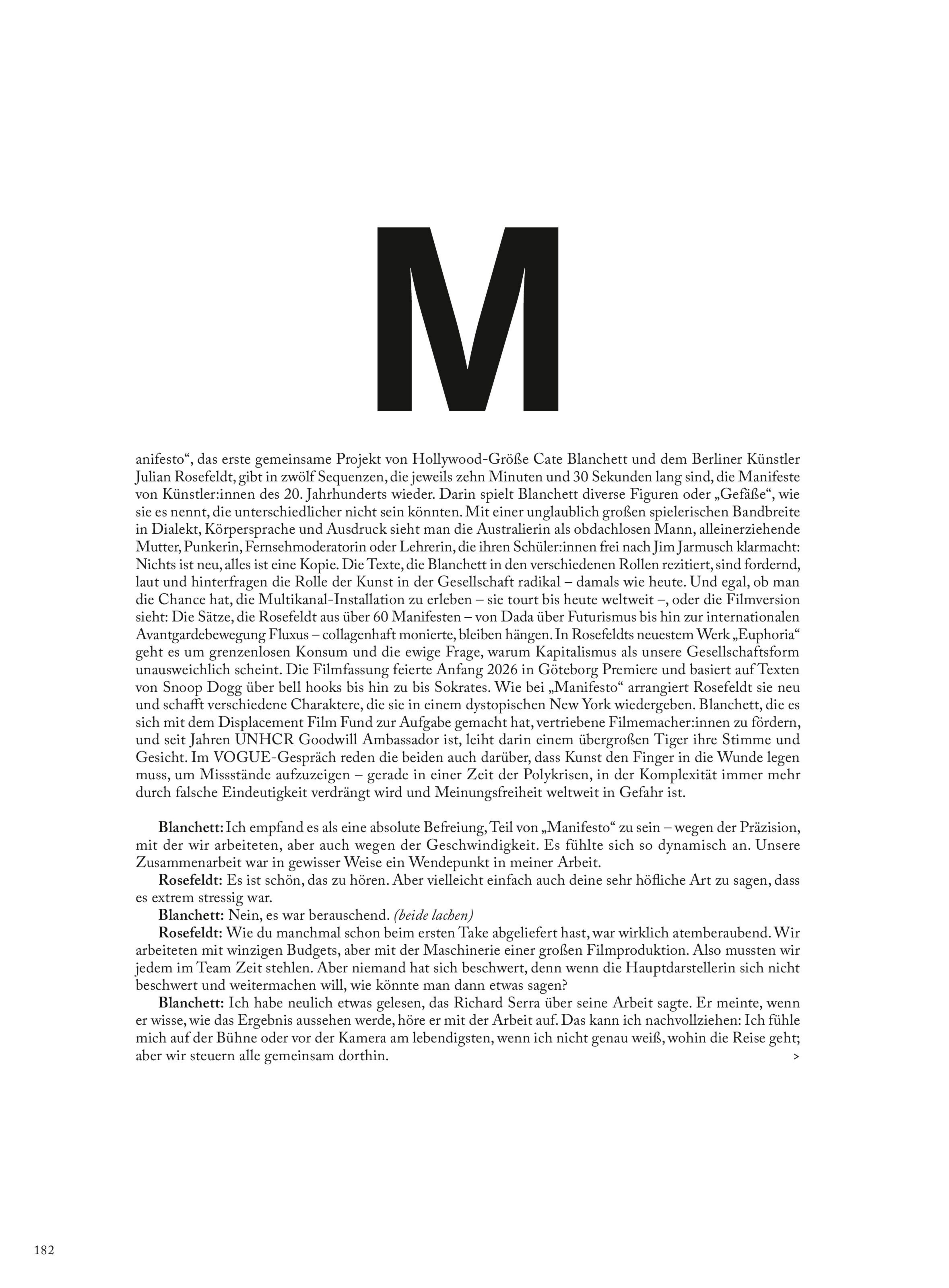 VOGUE Germany  April  2026 时隔二十一年时间再登 VO