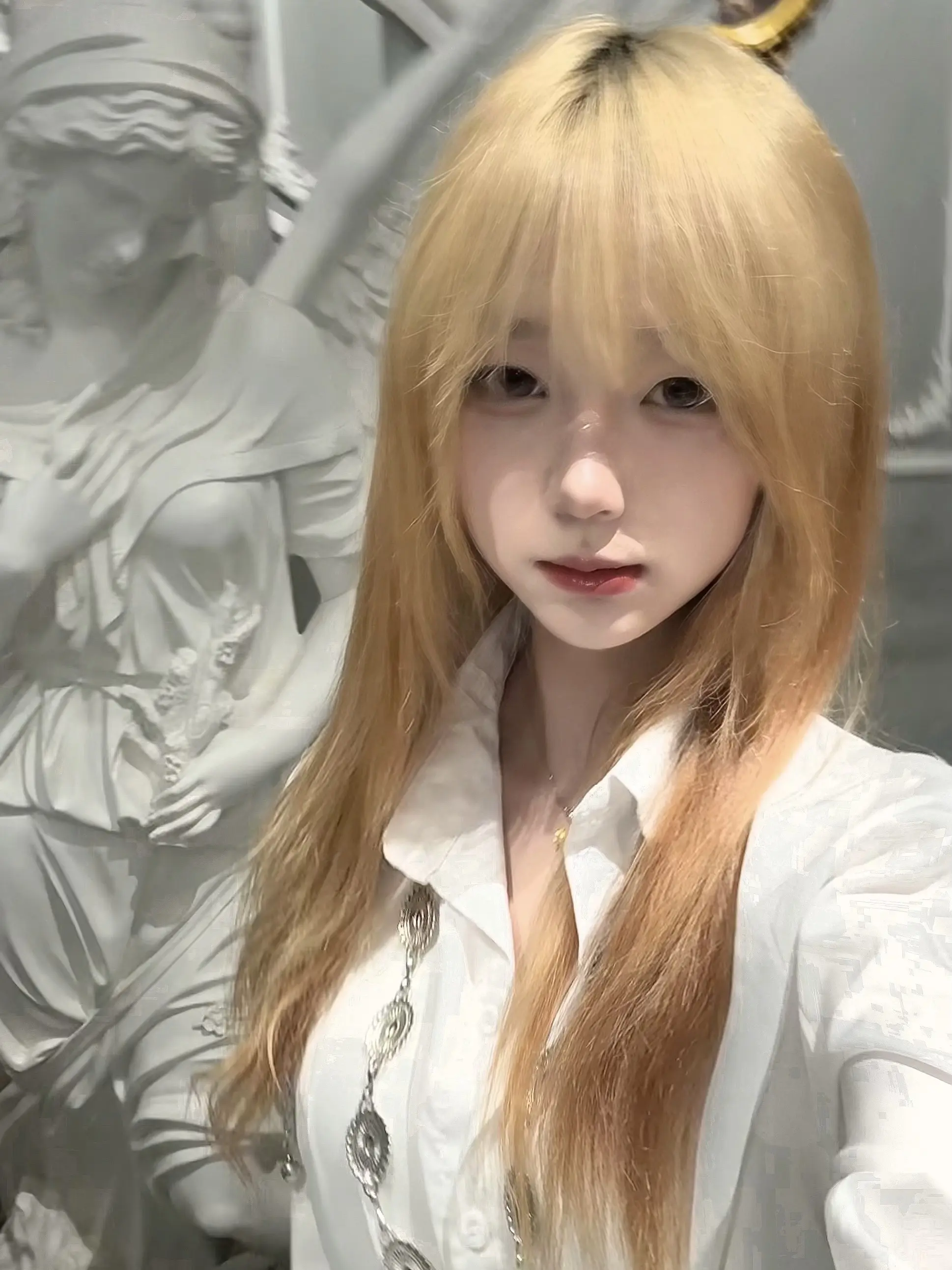 你说我是你的缪斯。可当你再看向我时我变成了单色 金发