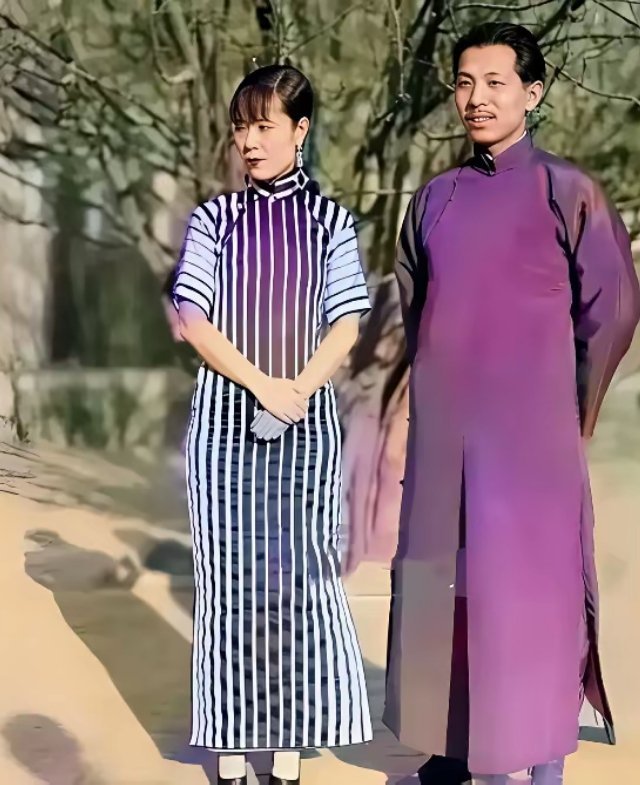 张学良和原配妻子于凤至年轻时真实合照，这是货真价实的本人，不是某演员演的。张学良