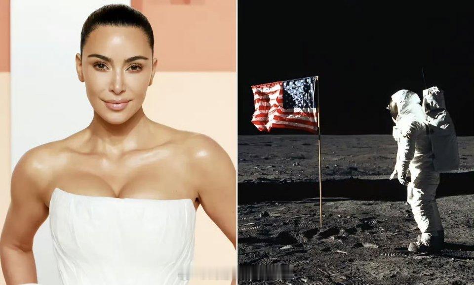 金卡戴珊质疑美国登月造假我感觉，关于美国登月真假的争论，要等到我国登月之后才会结