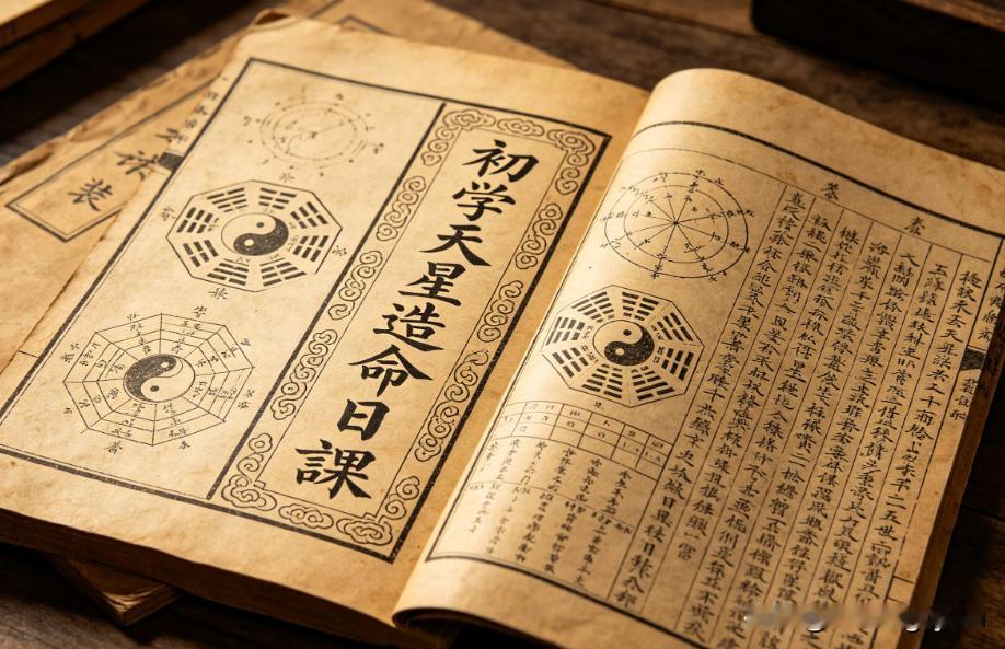 《初学天星造命日课》页数:  77双页154页  古籍屋