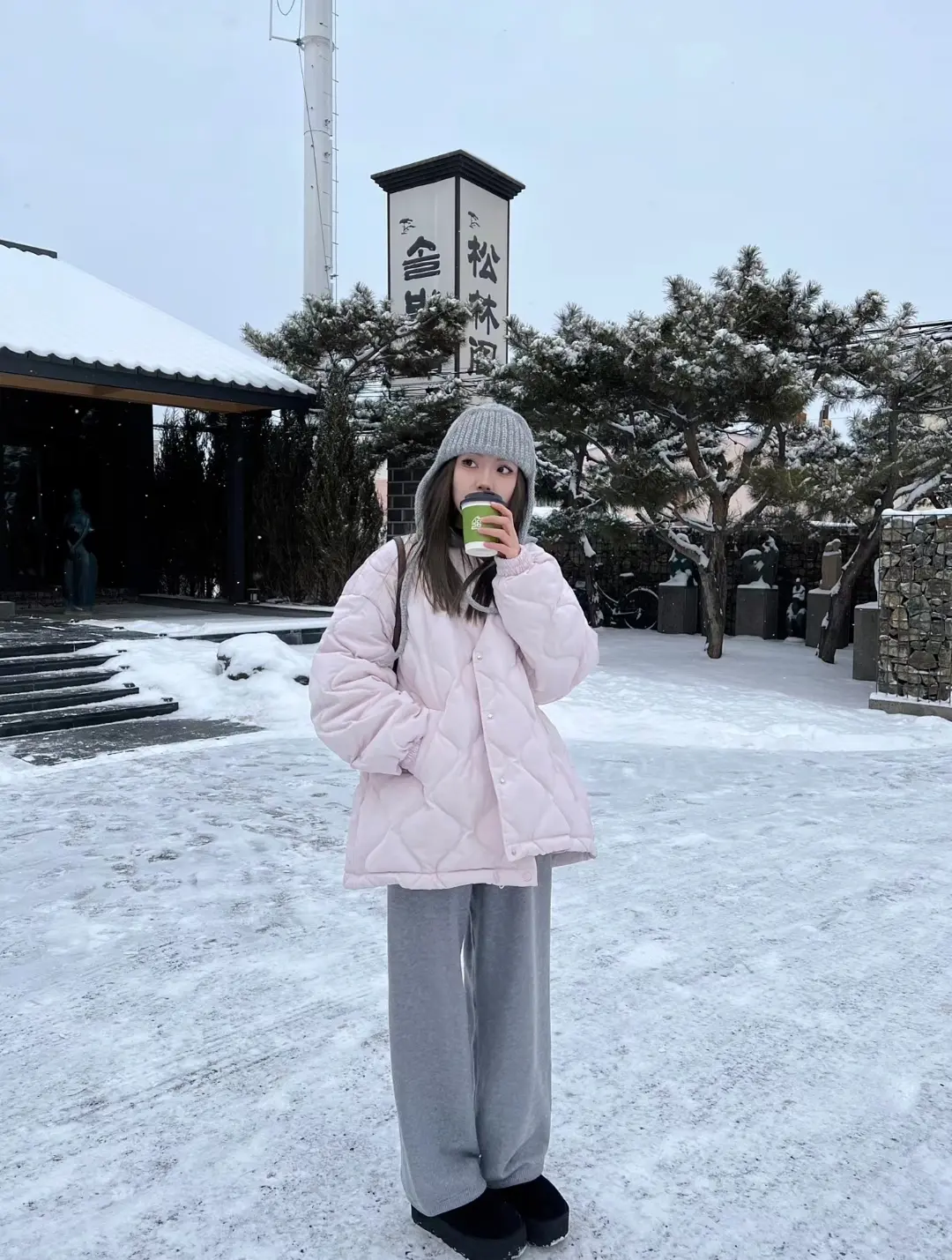 想念下雪天的氛围感穿搭