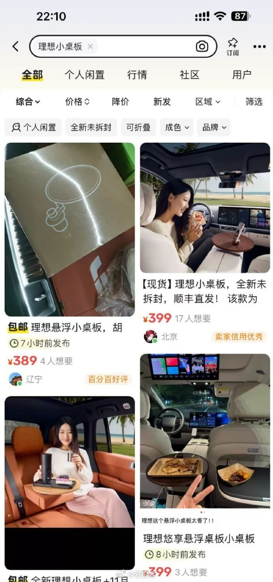 理想商城的小桌板卖疯了都溢价这么多了…[允悲] 