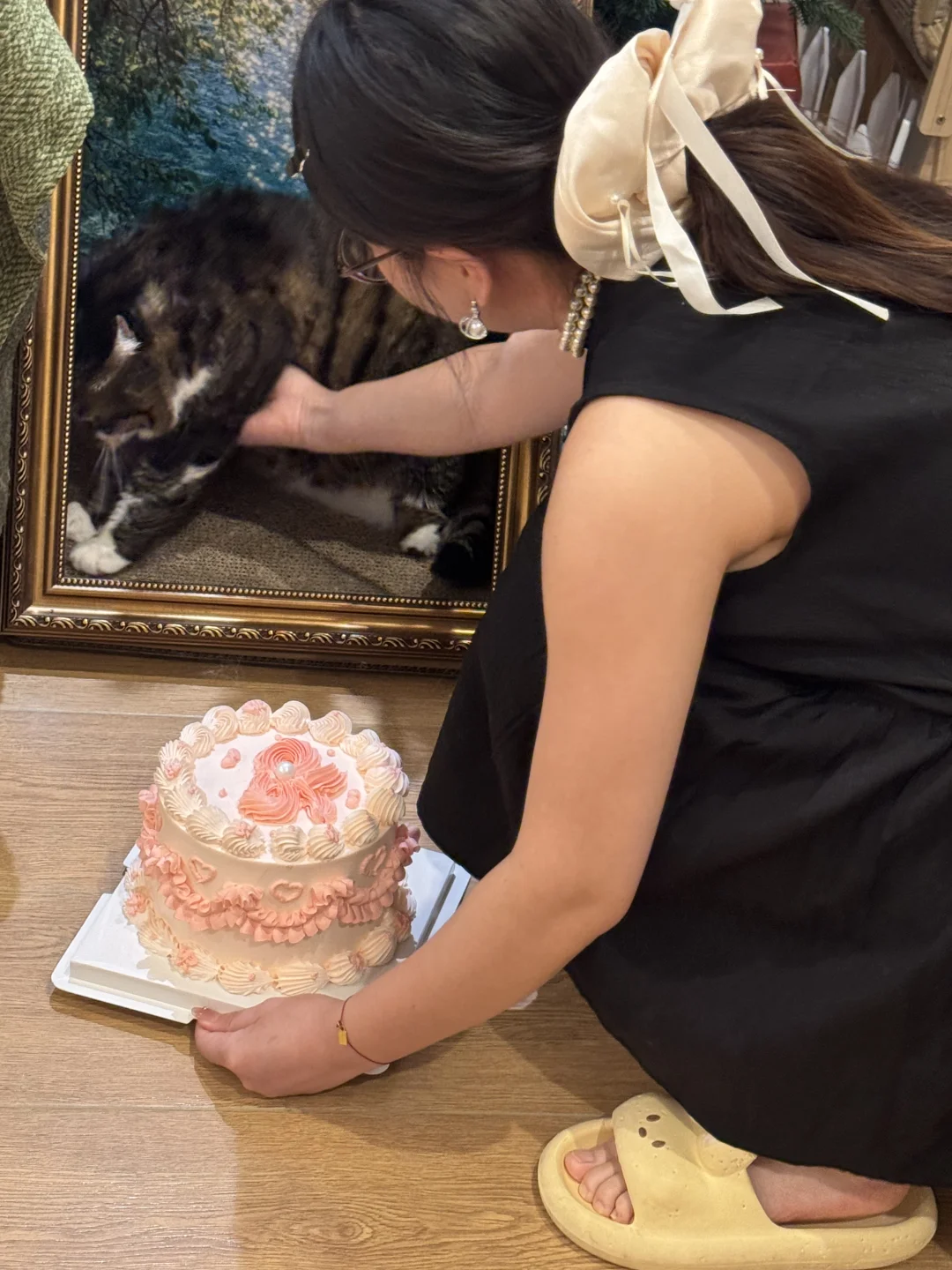 过生日想让小猫陪我拍个照片 小猫不配合