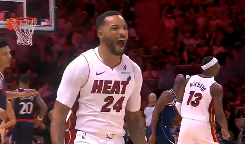 让你们交易我！鲍威尔连续三分，热火打了个30比4的攻击波，瞬间领先快船26分。 