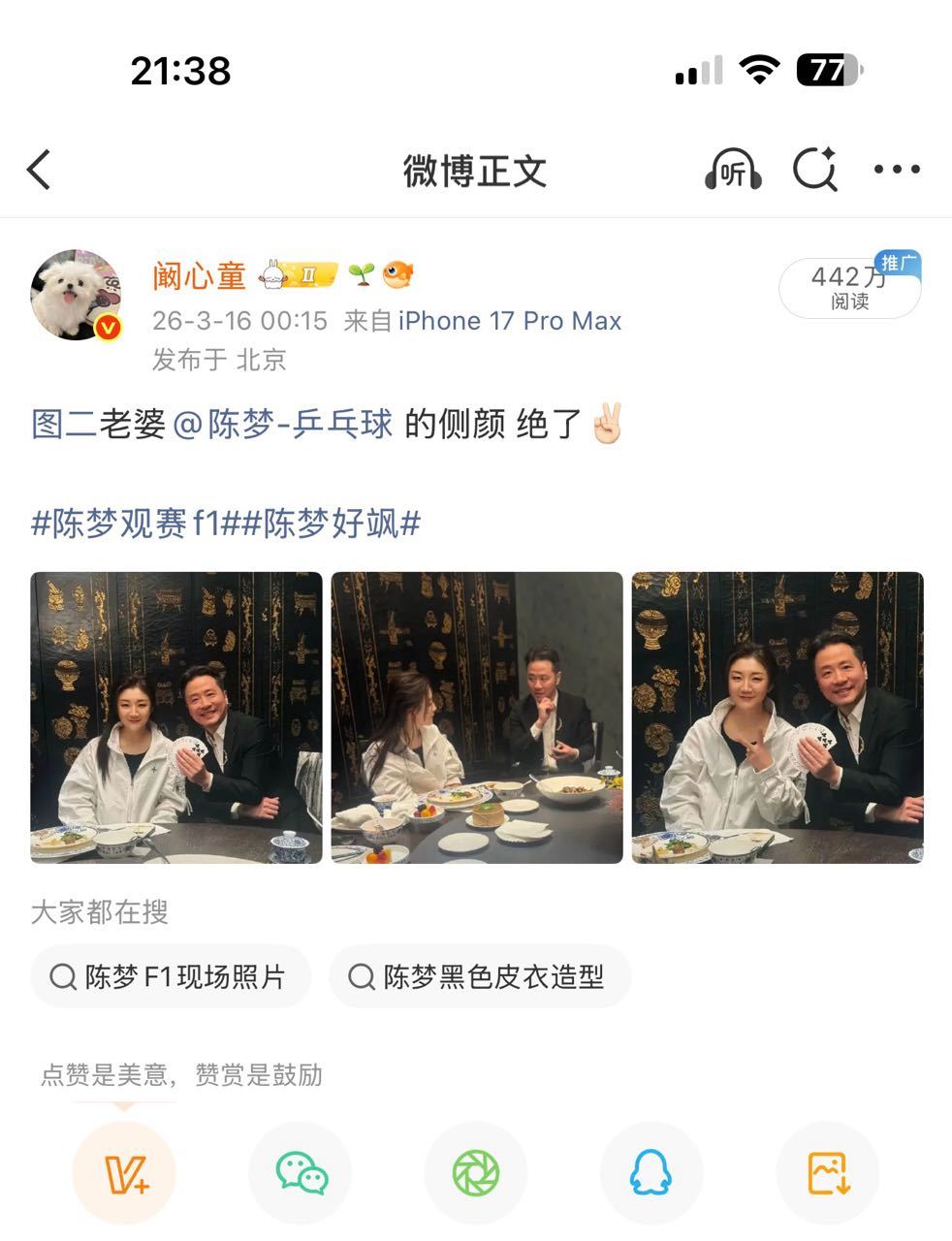 渣浪也赞同我夸美女吧