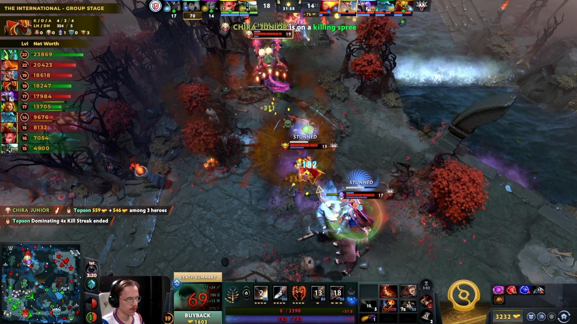 DOTA2TI15 突围赛LGD对阵Yandex战队BO3决胜局，经过68分钟，