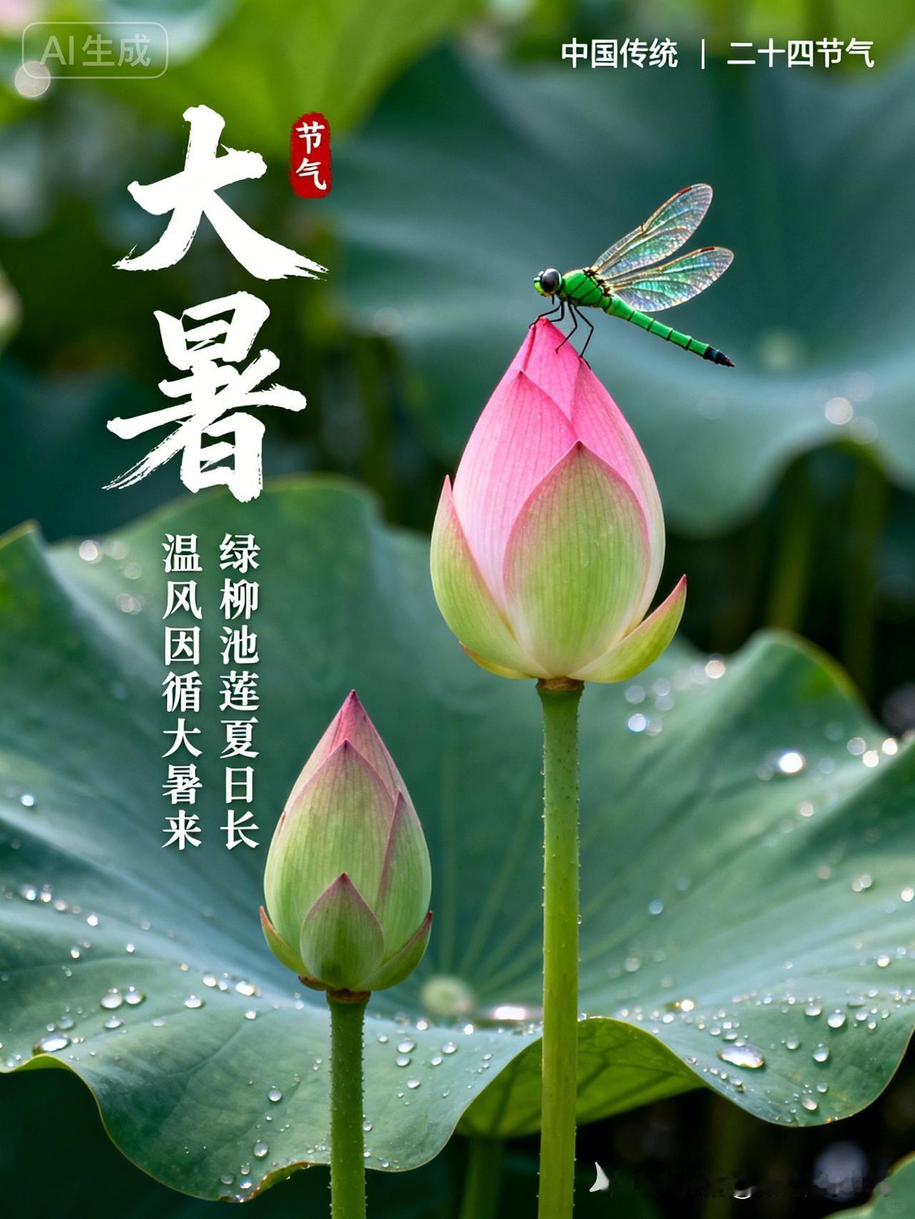 今日我们迎来了大暑节气，
这是二十四节气里夏季的最后一个节气，
也是一年之中热气
