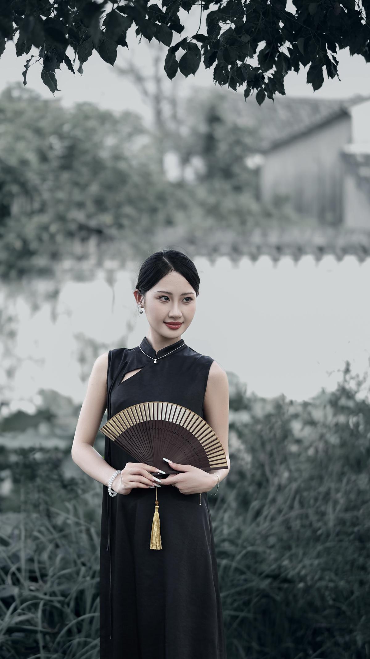 一些故事感半身照拍照姿势 新中式古典美 温柔氛围感穿搭
