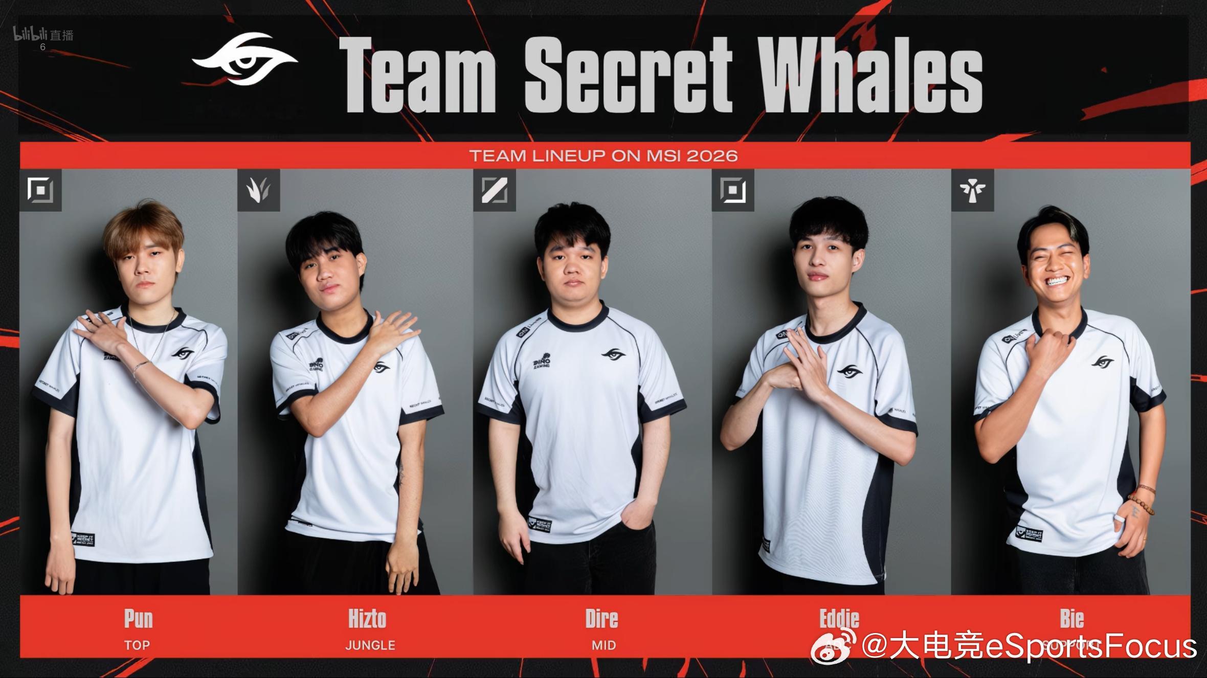 【2026MSI 淘汰赛 HLE vs TSW】双方首发如下2026MSIHLE