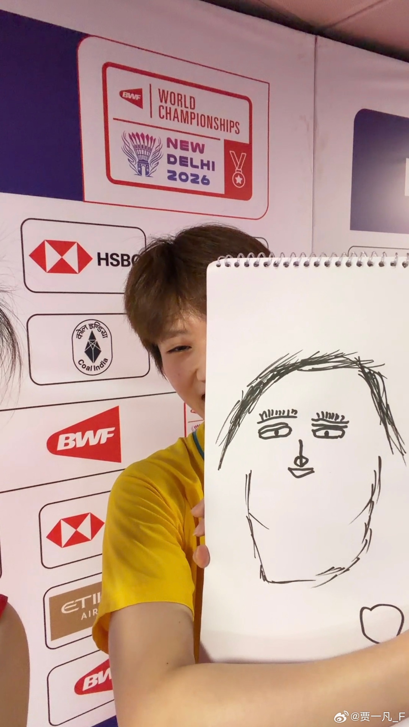#画家张殊贤笔下的贾一凡#发博：猜猜张殊贤画的谁你们猜出来了吗