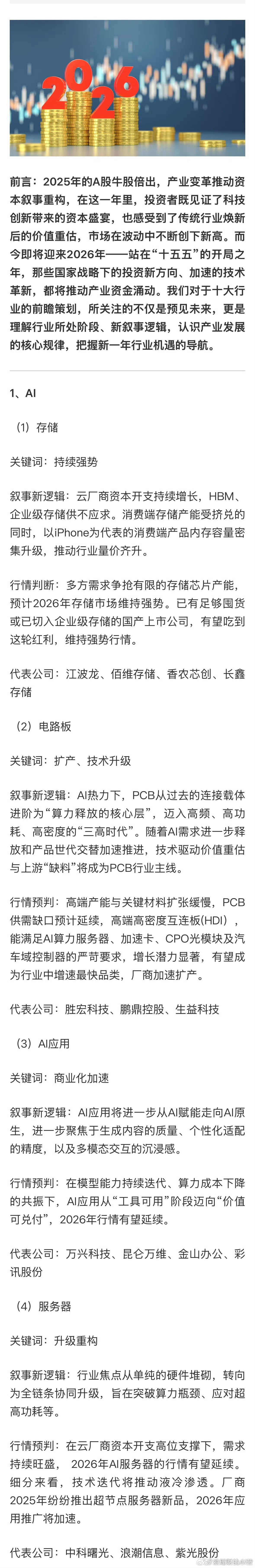 2025年的A股牛股倍出，产业变革推动资本叙事重构，在这一年里，投资者既见证了科