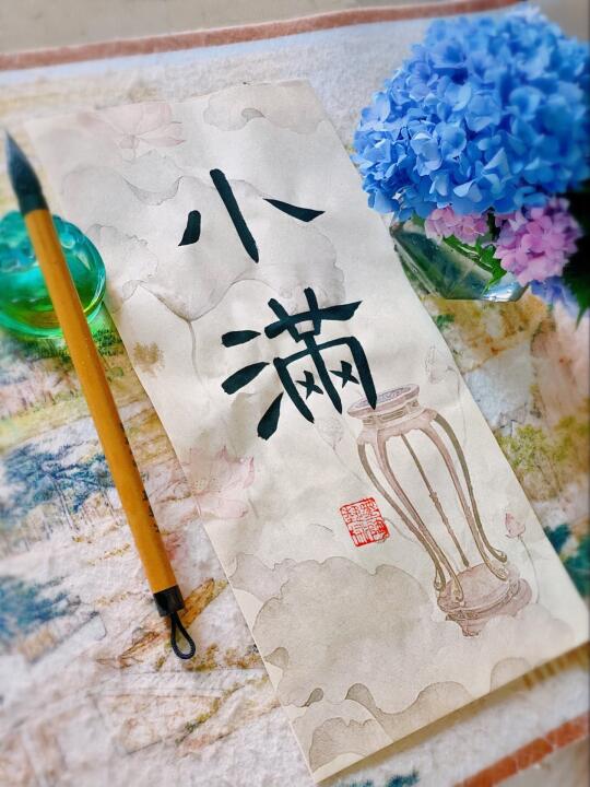 ╒小╕ 小满未满，心生坦然 ╘满╛ 人生小满，即是圆满 ㊗稳步前行，皆得所愿🪴