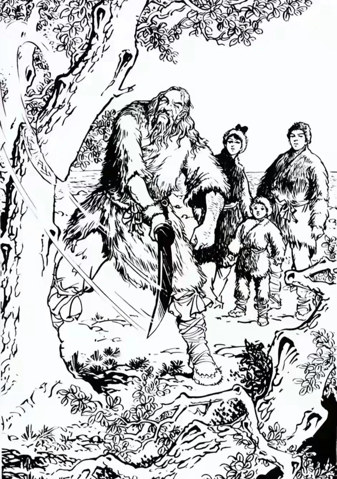 这幅插图是哪部名著中的哪个名场面？