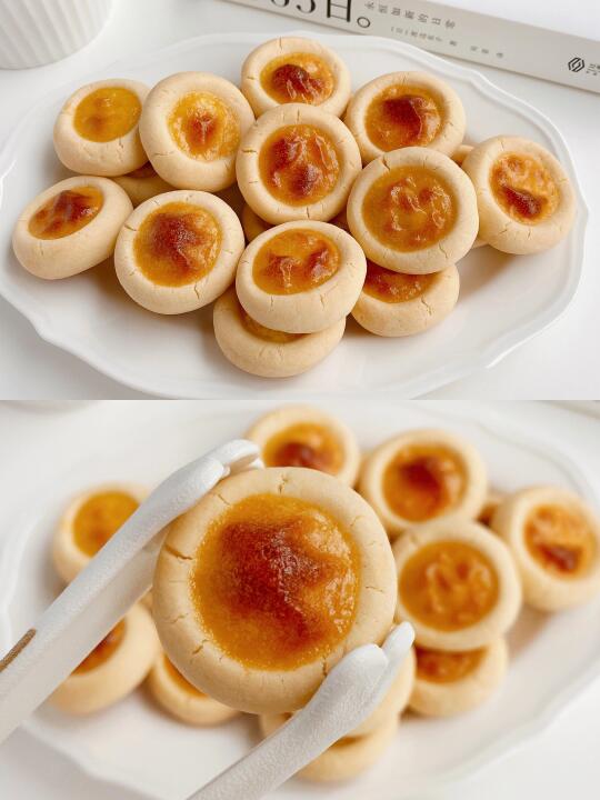 蛋挞一口酥‼️饼干+蛋挞的搭配真的绝
