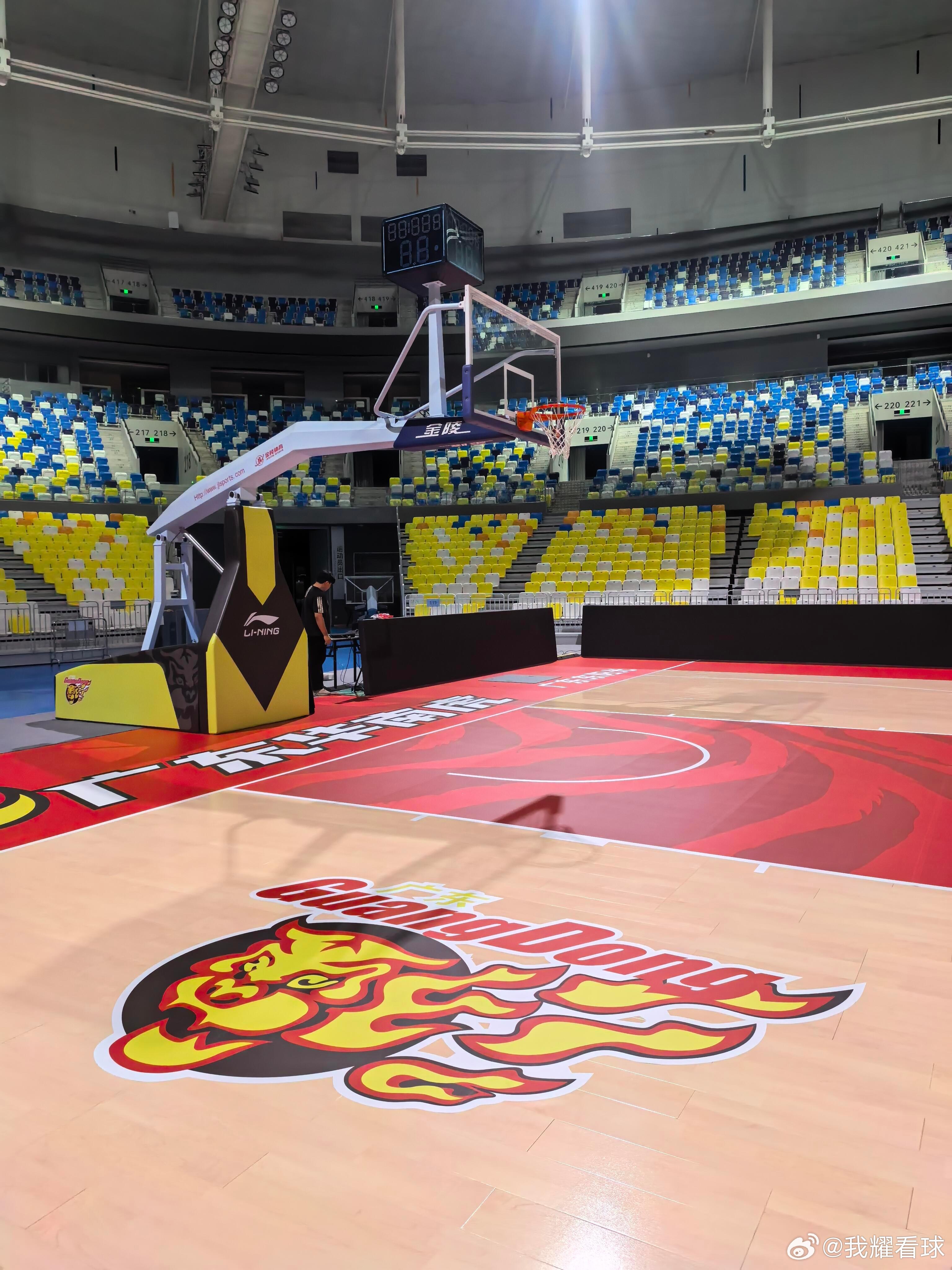顺德第二主场准备就绪！广东宏远下一轮将要在这个球馆对阵未尝一胜的四川男篮 