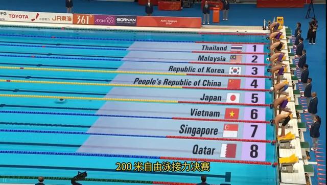 最后20米封神！中国男泳接力破亚洲纪录，击败日本夺冠