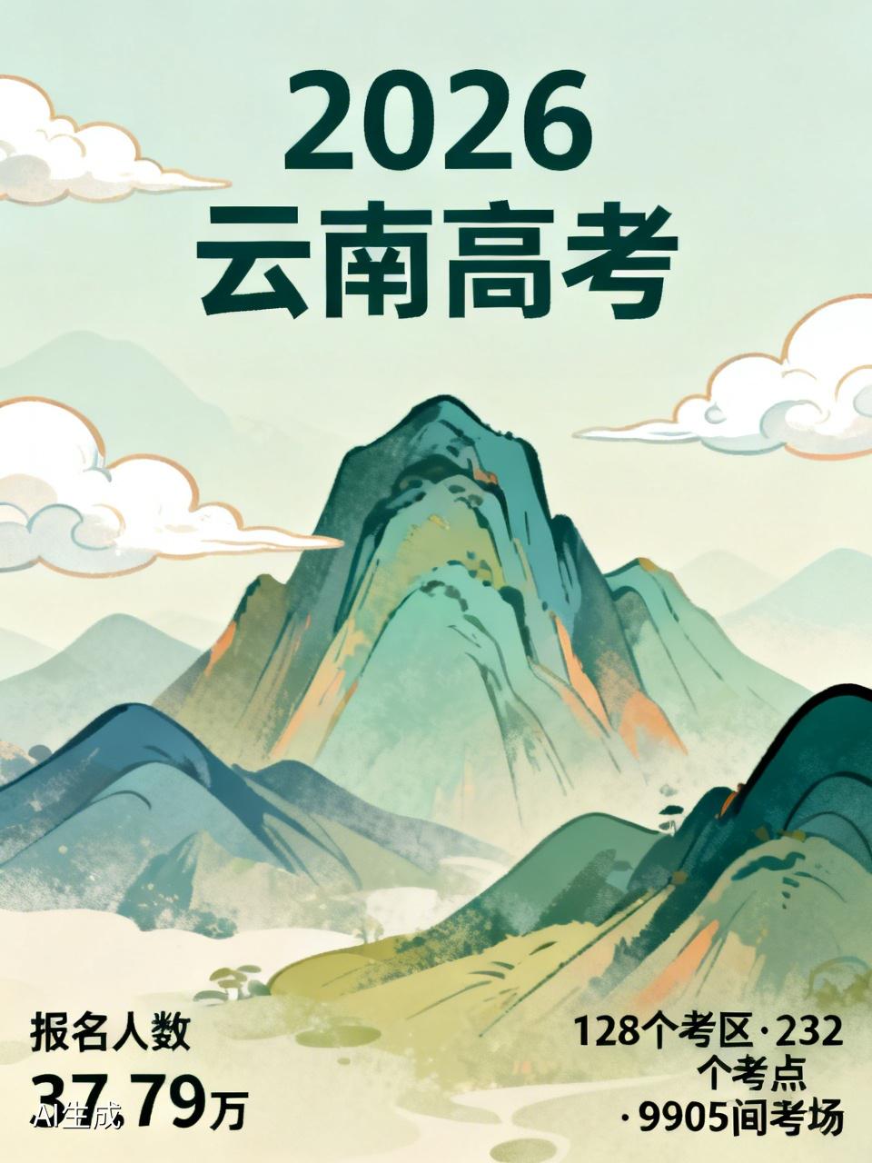 2026年云南高考的消息来啦！5月22日云南省招考院通报，今年高考报名人数达37