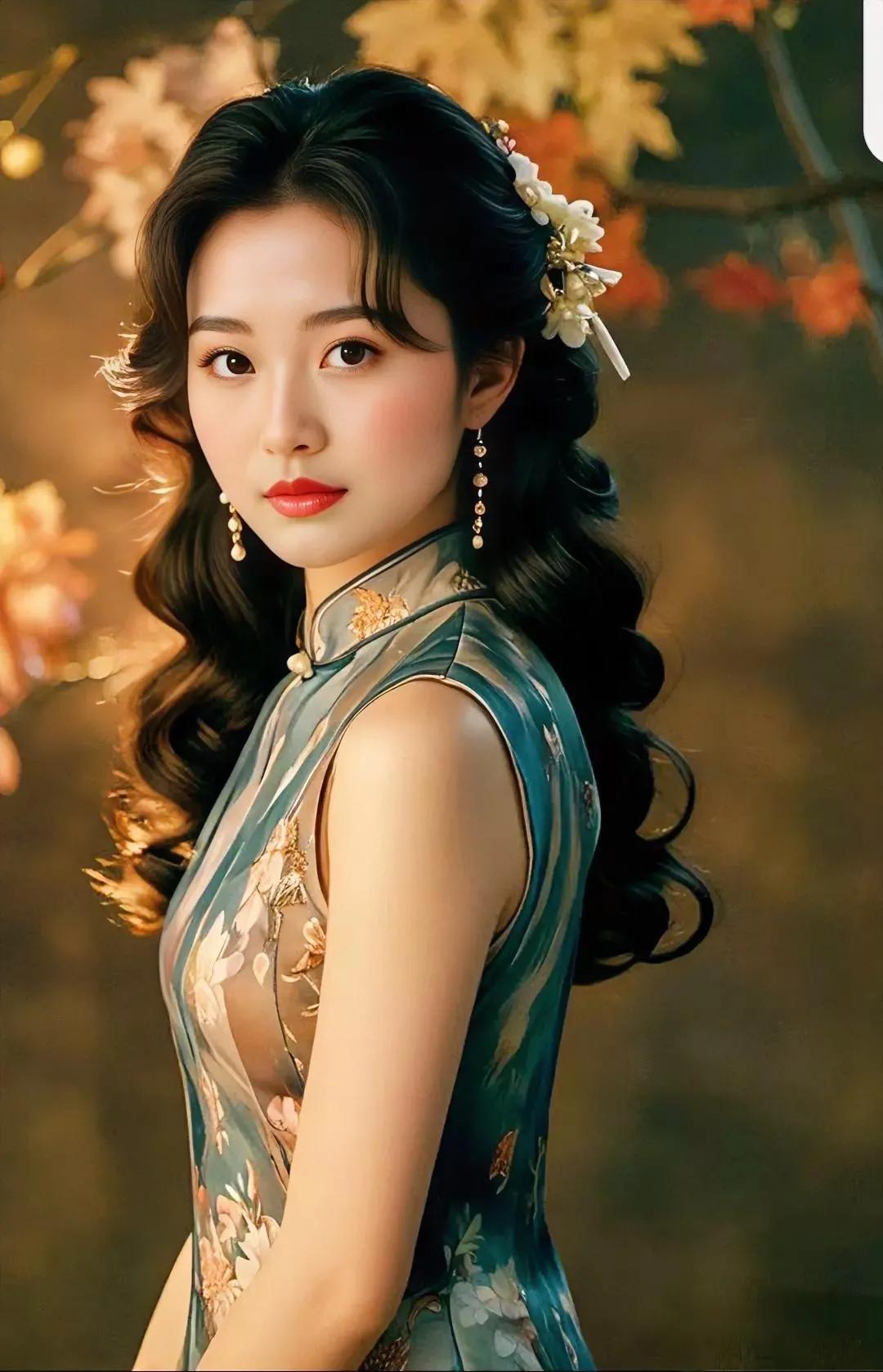 那是轻风轻拂着她的秀发，丝丝缕缕在阳光下闪耀着金色的光芒。她微微侧着脸，轮廓优美