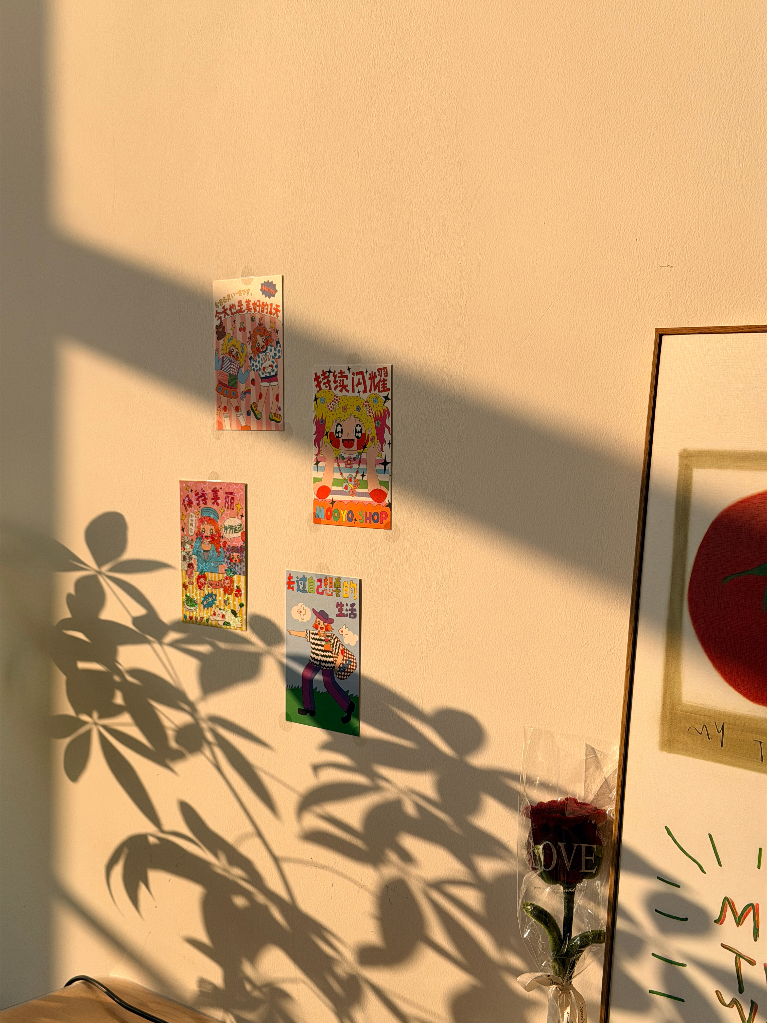 喜欢我家的办公一角~夕阳洒进来的瞬间也太治愈了