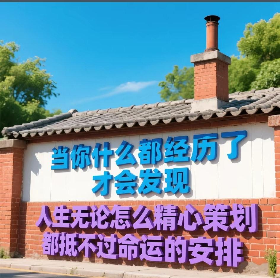人这一辈子，
一切都是命，
可遇不可求，
半点由不得人，
拥有的是缘分，
失去的