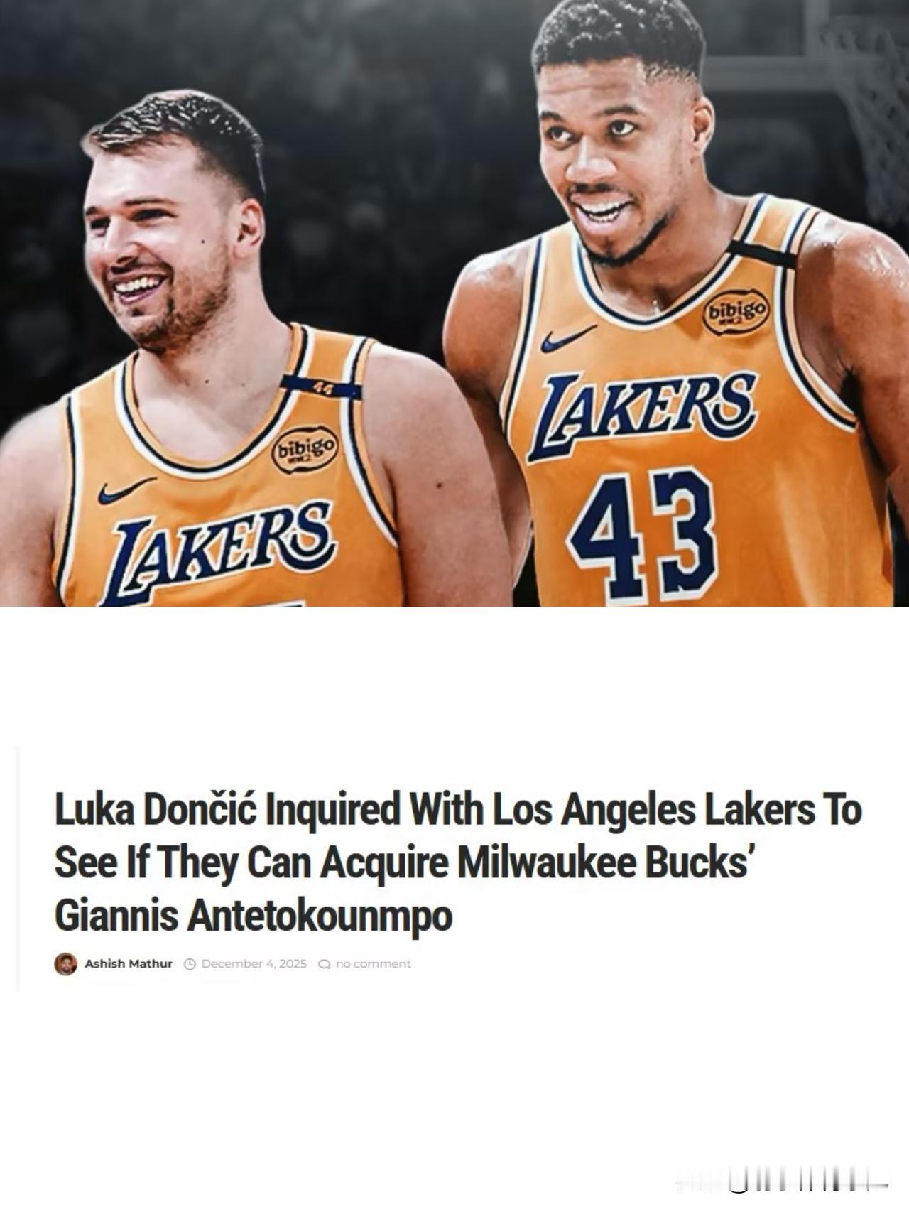 字母哥正式向雄鹿提交交易申请，东契奇+字母哥欲组欧洲球员顶级联手？
美媒曝东契奇