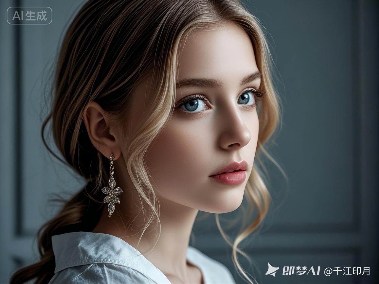 美丽的金发蓝眼女孩——丽娜:出生在亚琛，在乡下度过美好童年，老爸教她音乐，让她热