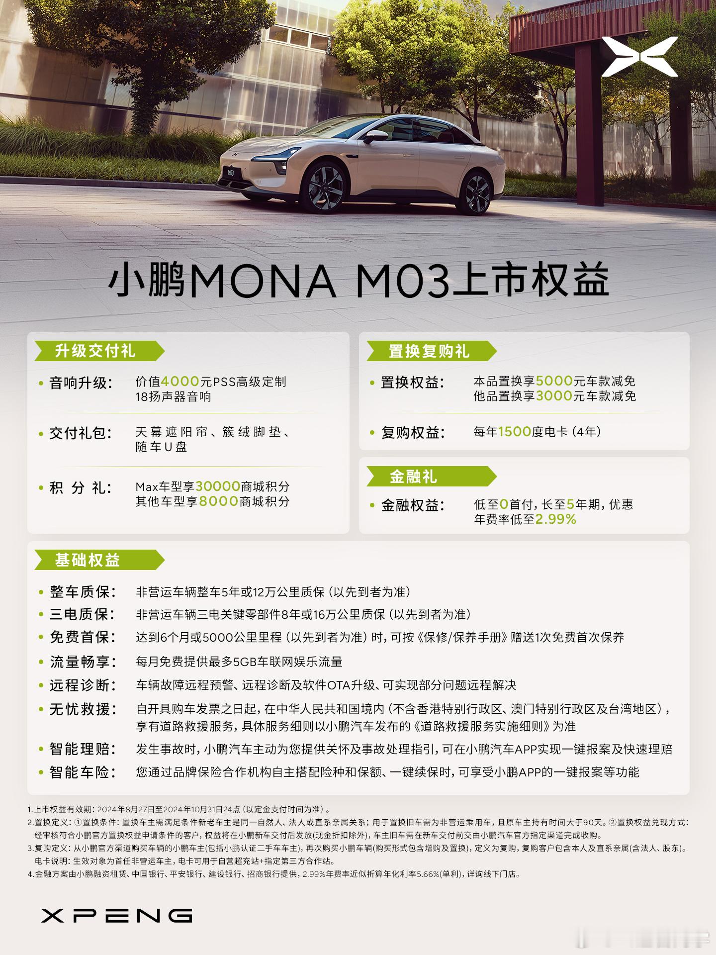 小鹏MONA M03上市权益最后一天今年现象级的一款精品入门级家轿还有意向的今晚