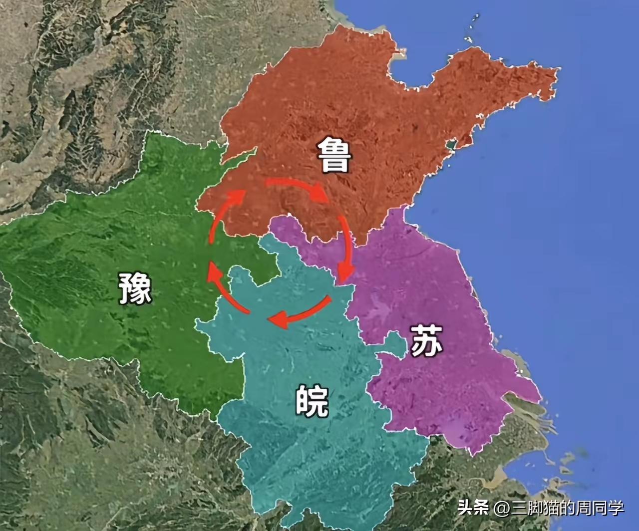地理 城市 说老徐地处苏鲁豫皖四省交界，其实并不准确。1955年后，砀山被划给安