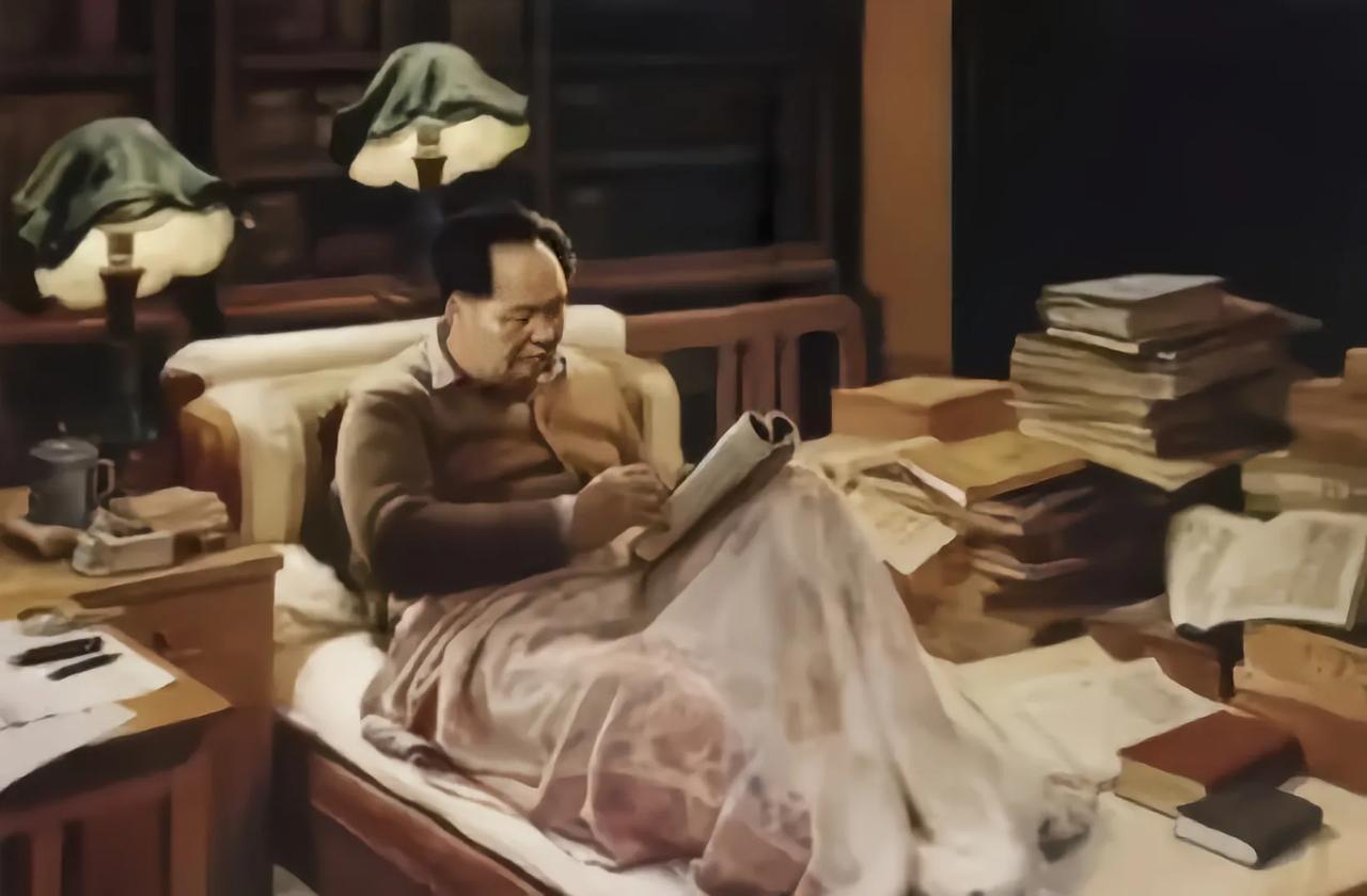 1939年的冬天，萧劲光去找毛主席汇报工作。他惊讶地发现，毛主席躲在被窝里。萧劲