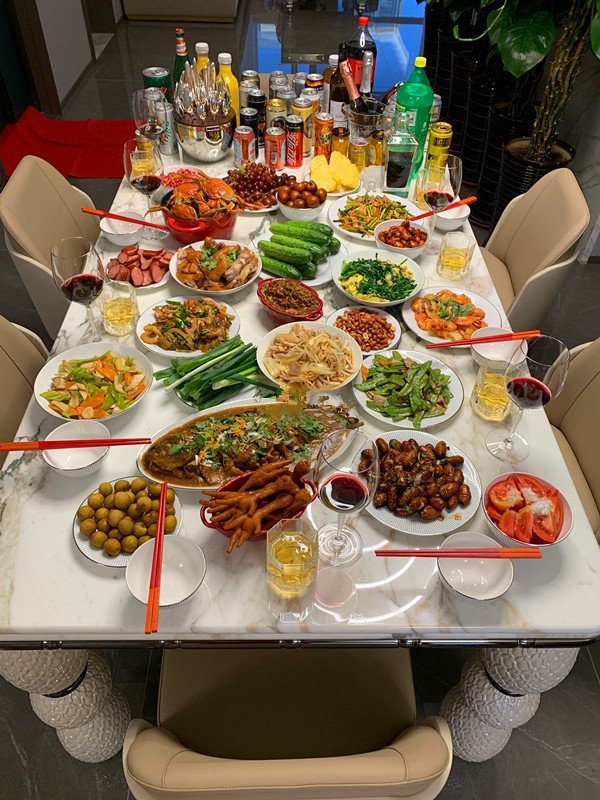 我很幸运，在南方朋友家吃了一顿饭 ​​​