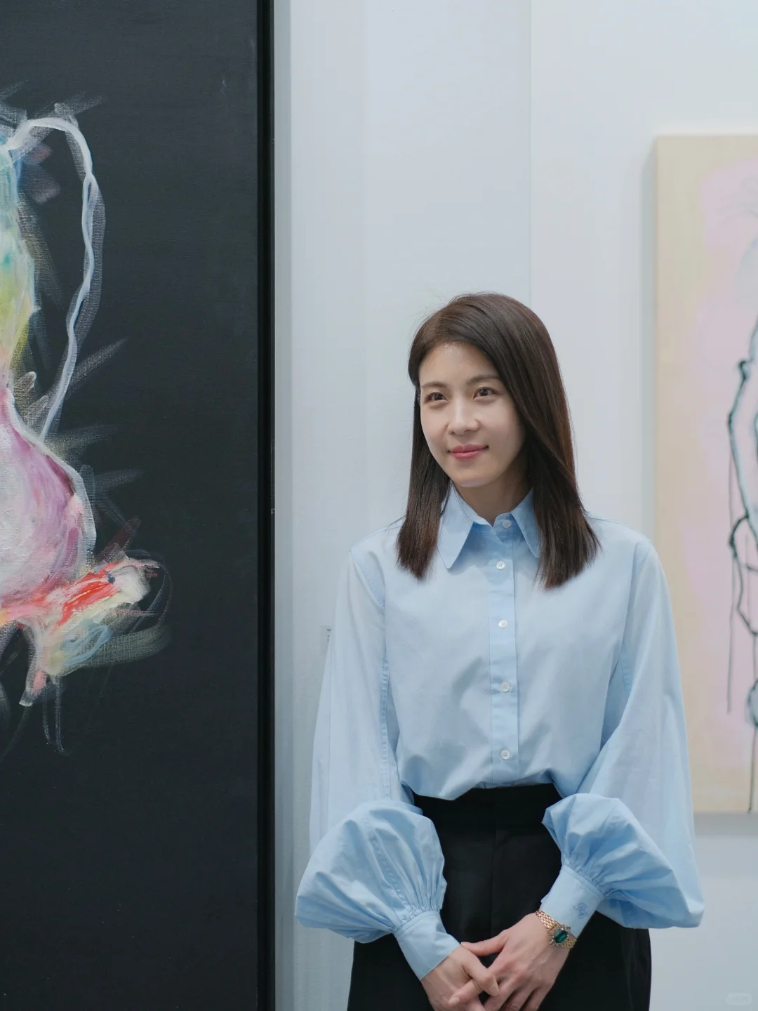 看展竟然遇到河智苑！韩国女神都不会老的吗！
