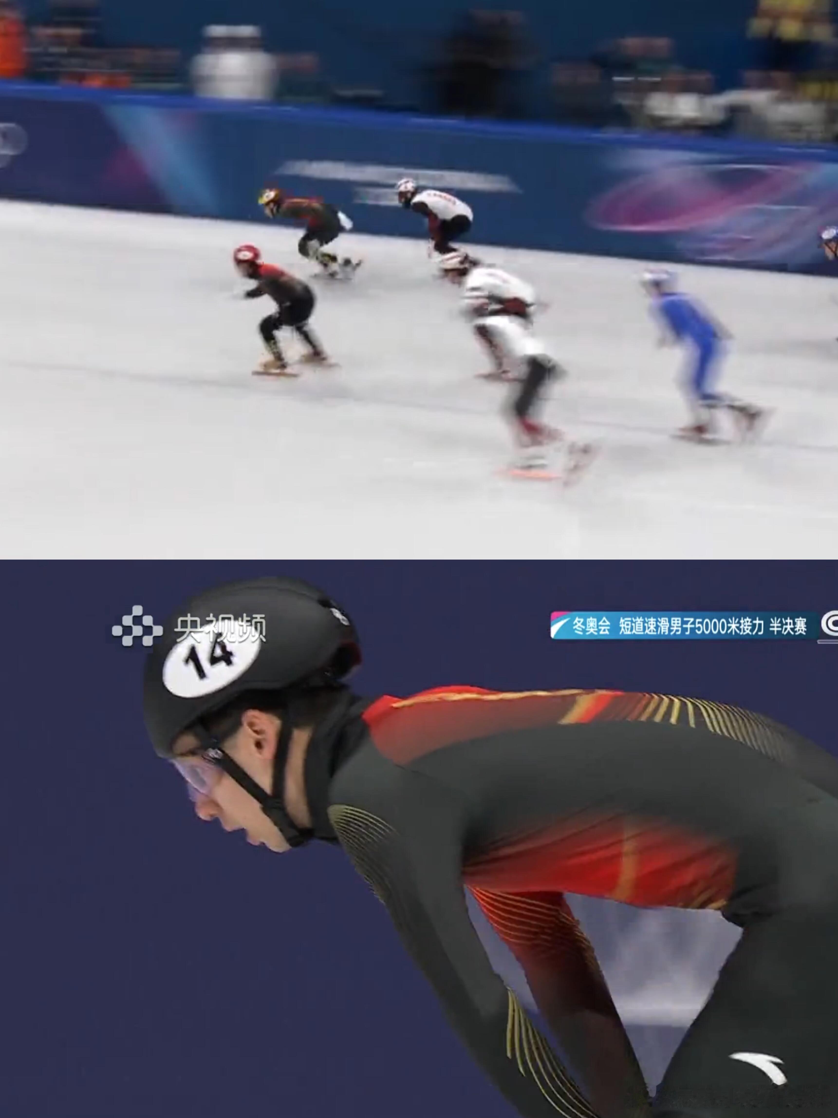 短道速滑男子5000米接力全程不敢呼吸，前面都很好很好，最后一圈可惜了！为什么没