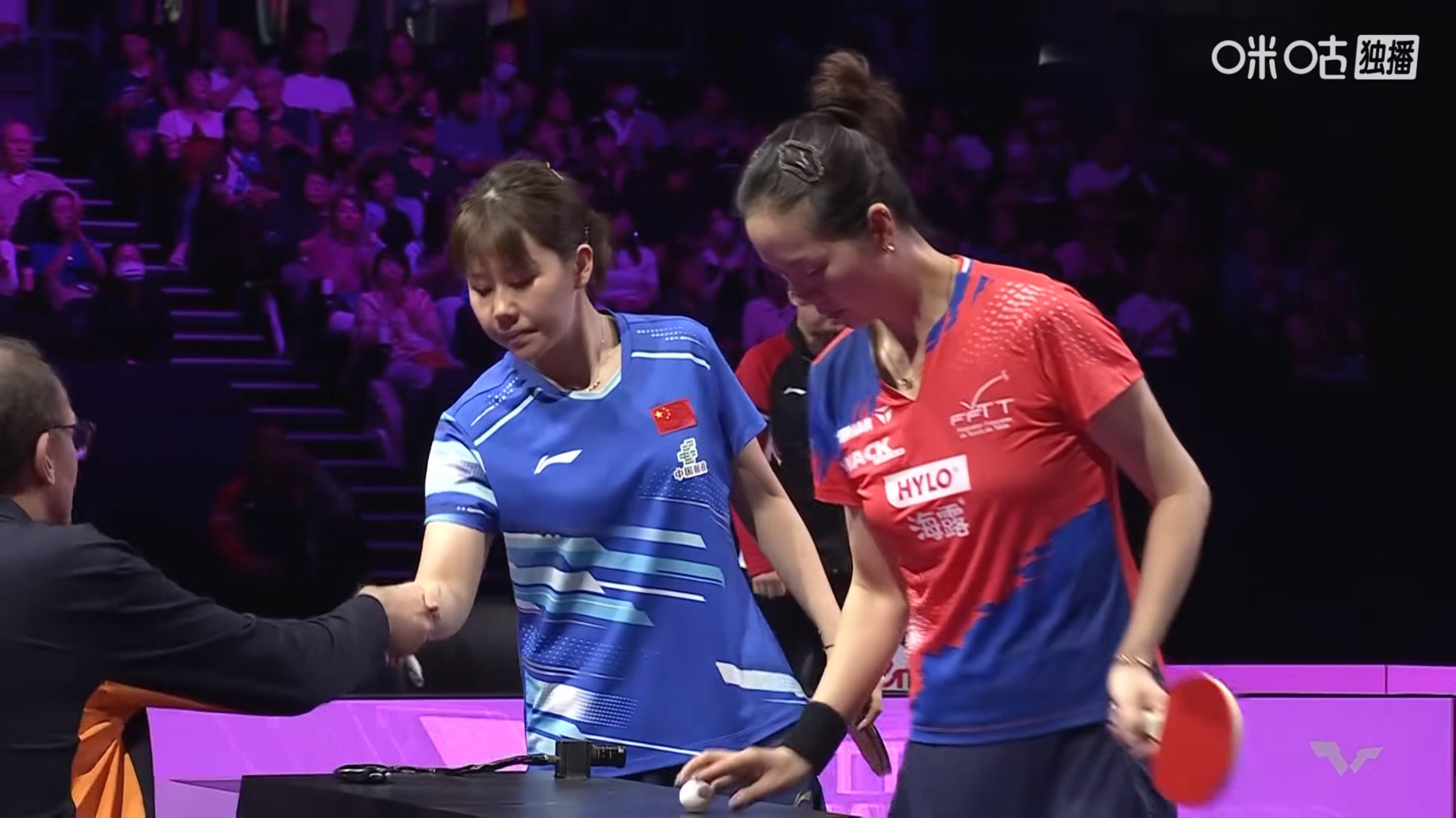 陈幸同3比0袁嘉楠(11-6，11-4，11-5)晋级女单次轮wtt横滨冠军赛2