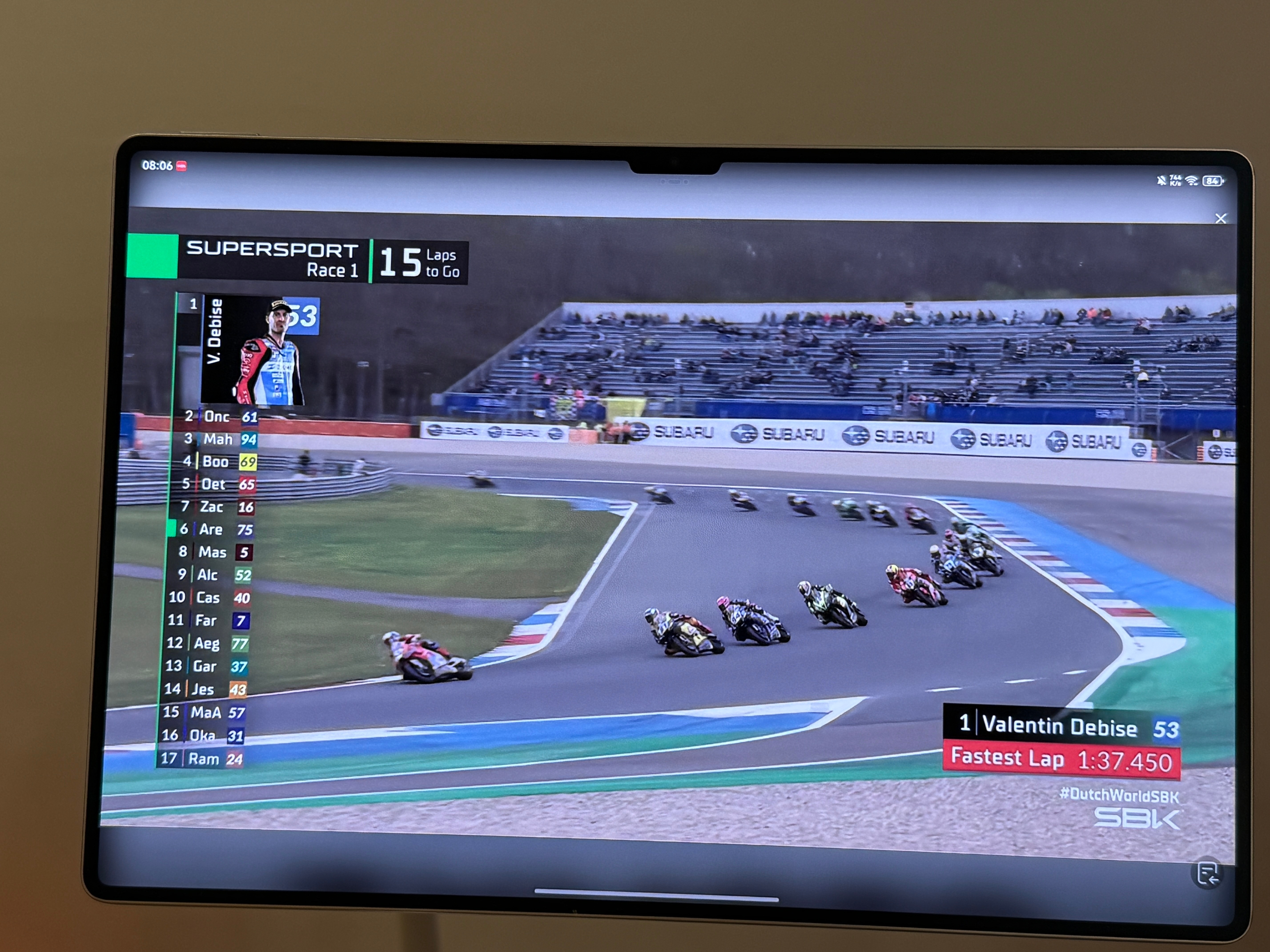 张雪机车荷兰站冲到第一了，雪战到底