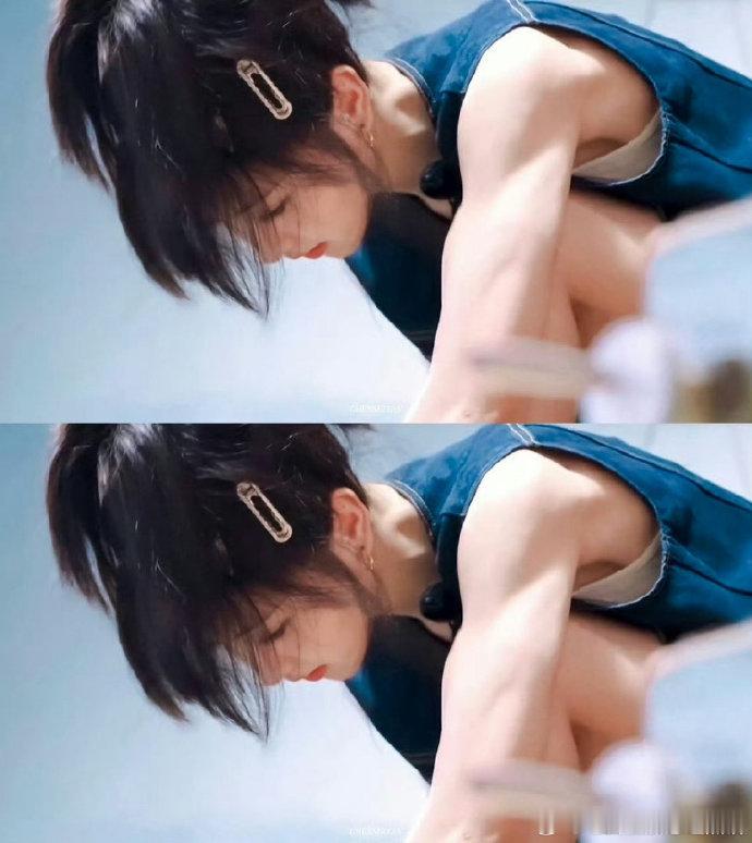 #田曦薇有肌甜妹##田曦薇肌肉甜妹# 田曦薇这个手臂线条，好有力量感 ​​​