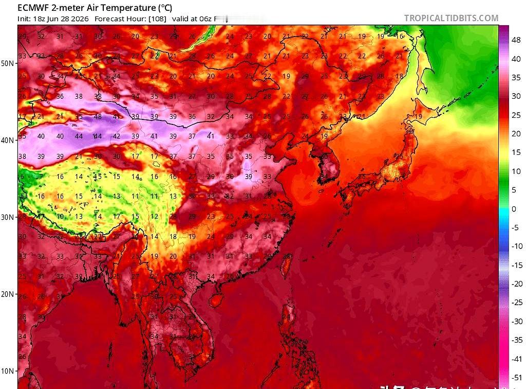 40℃都要来了？
华北这波高温，真的不是开玩笑。

受西北干热气团一路东移影响，